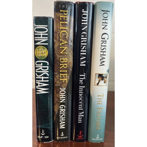 John Grisham Lot 4 (Client, Pelican Brief, Innocent, Partner) Hardcover Books - Picture 3 of 7
